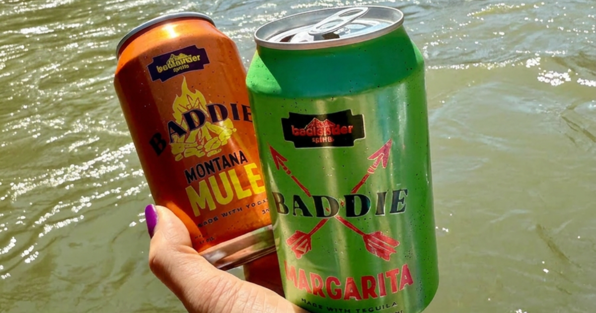 Blackfoot River whitewater rafting in June near Missoula with our favorite made in Montana canned cocktails